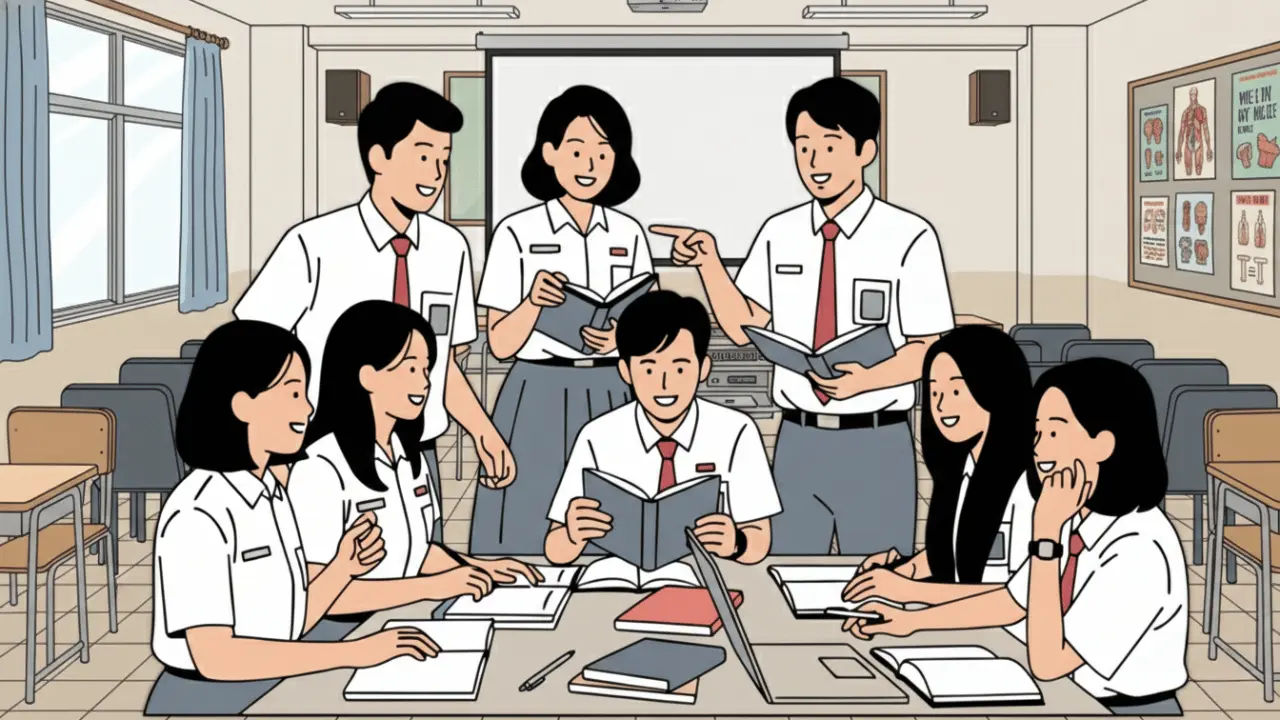 グループ学習のシーン