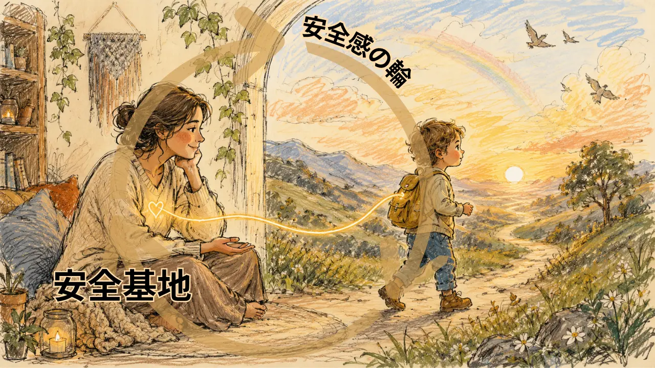 アタッチメント(愛着)理論のイメージ
